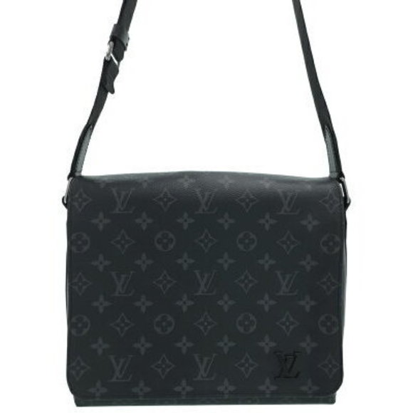 Louis Vuitton Monogram Eclipse Black District Shoulder Bag - Picture 1 of 8